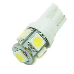 Lampara Bombilla de Led 12v T10 W5W 5 SMD ( Bolsa 10 Unidades )