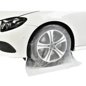 fundas cubre ruedas coche para pintor desechables plastico