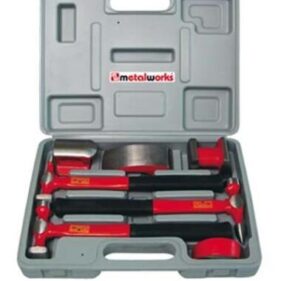 Juego Martillos y Tases Herramientas Chapista 7 Piezas Metalworks
