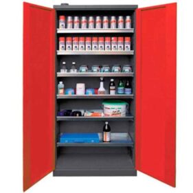 armario material botes inflamables taller