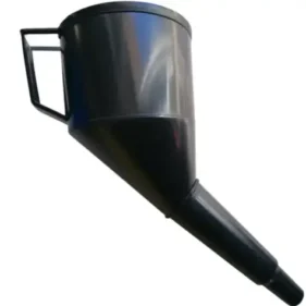 embudo plastico con filtro y asa para aceite liquidos