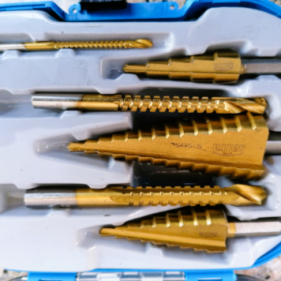 juego brocas escalonadas sierra estuche 6pz sio