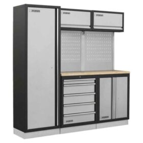 conjunto muebles modulares armarios taller fervi a007c