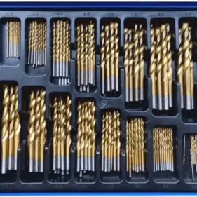 juego brocas de titanio maleta