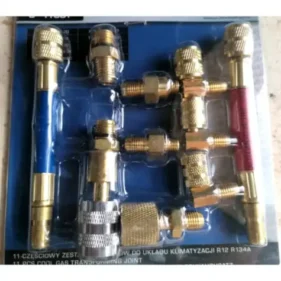kit adaptadores racord aire acondicionaro r12 r134a