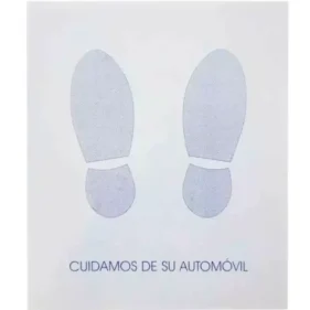 alfombrillas de papel desechables para coche cortadas caja 500 ud