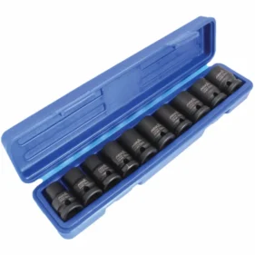 juego llaves vaso impacto 1-2 cortas 10 herramientas sio