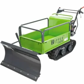 mini dumper de orugas con quitanieves zipper md300