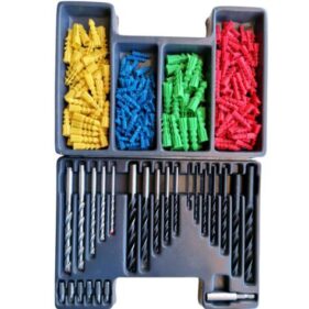 surtido brocas madera metal pared tacos y puntas 300 piezas