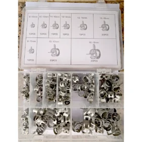 surtido abrazaderas metalizas alta presion