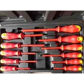 juego destornilladores aislados electricista 1000v